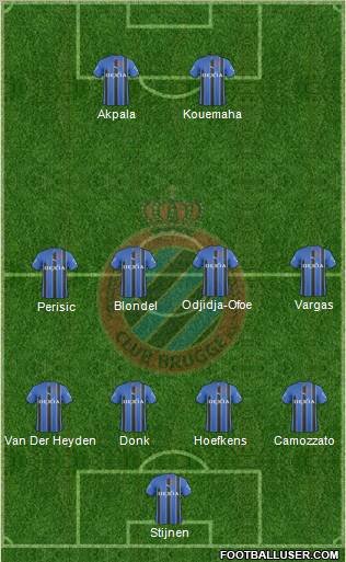 Club Brugge KV Formation 2011