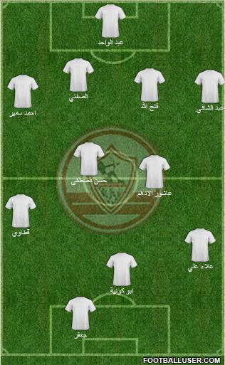 Zamalek Sporting Club 4-2-2-2 football formation