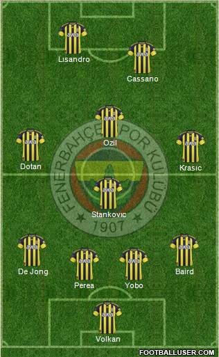 Fenerbahçe SK Formation 2011
