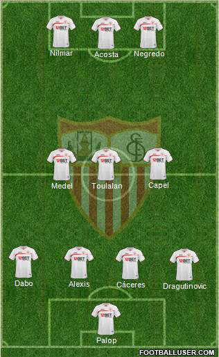 Sevilla F.C., S.A.D. Formation 2011