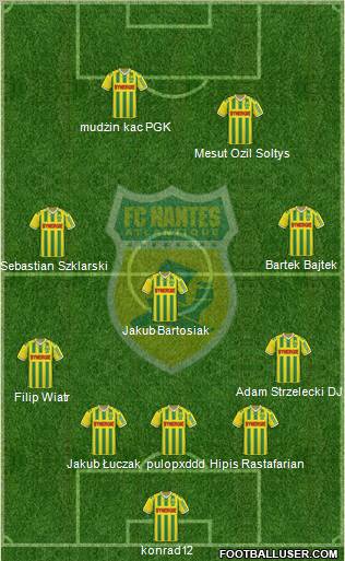 FC Nantes football formation