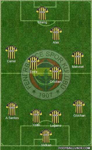 Fenerbahçe SK Formation 2011