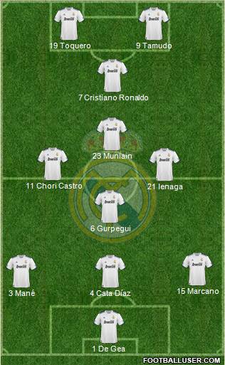 Real Madrid C.F. Formation 2011