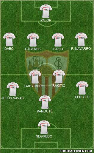 Sevilla F.C., S.A.D. Formation 2011