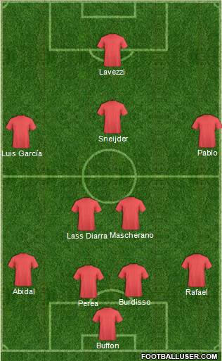 Pro Evolution Soccer Team Formation 2011