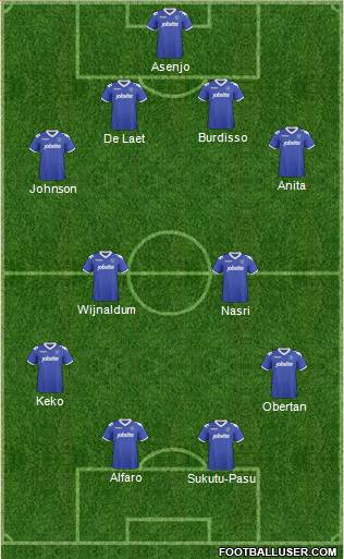 Portsmouth 4-4-2 football formation