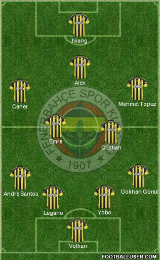 Fenerbahçe SK Formation 2011