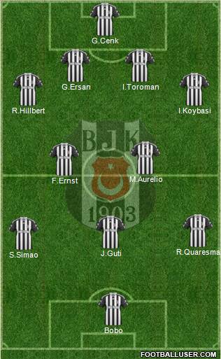 Besiktas JK Formation 2011