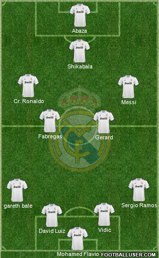Real Madrid C.F. Formation 2011