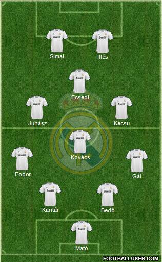 Real Madrid C.F. Formation 2011