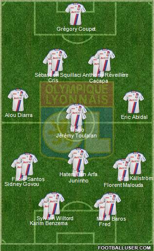 Olympique Lyonnais Formation 2011