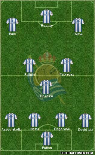 Real Sociedad S.A.D. football formation