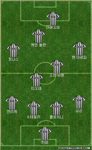 Newcastle United Formation 2011