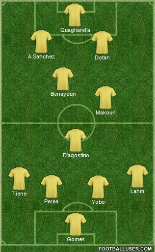 Pro Evolution Soccer Team Formation 2011