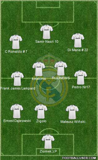 Real Madrid C.F. Formation 2011
