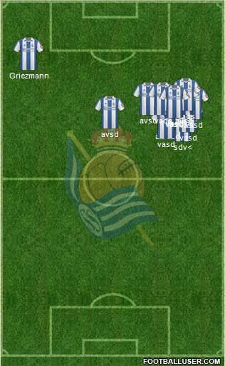 Real Sociedad S.A.D. football formation