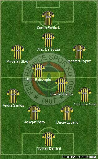 Fenerbahçe SK Formation 2011