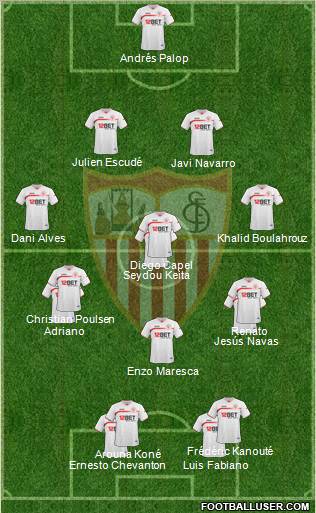 Sevilla F.C., S.A.D. Formation 2011
