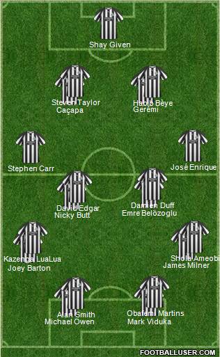 Newcastle United Formation 2011