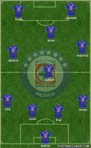 Club Deportivo Cruz Azul Formation 2011