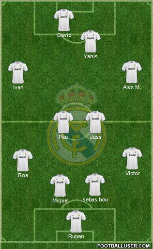 Real Madrid C.F. Formation 2011
