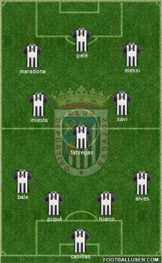 C.D. Badajoz S.A.D. football formation