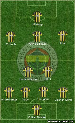Fenerbahçe SK Formation 2011