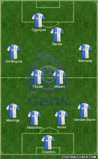 K Racing Club Genk football formation