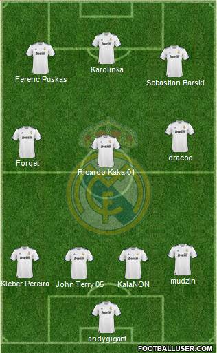 Real Madrid C.F. Formation 2011