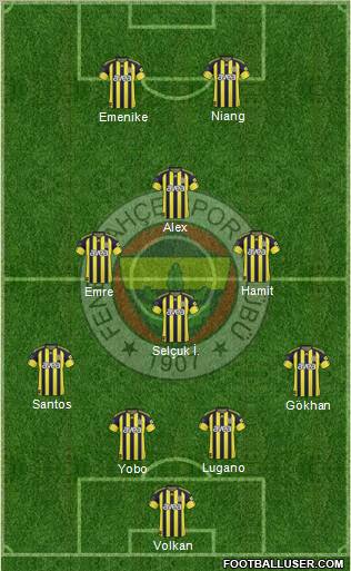 Fenerbahçe SK Formation 2011