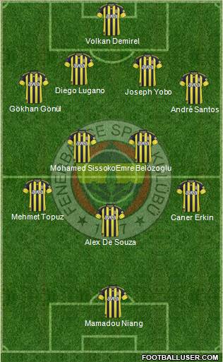 Fenerbahçe SK Formation 2011