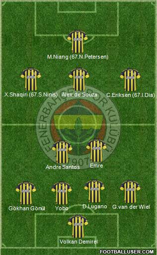 Fenerbahçe SK Formation 2011