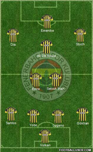 Fenerbahçe SK Formation 2011