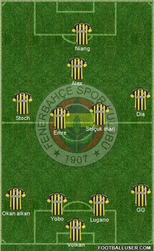 Fenerbahçe SK Formation 2011