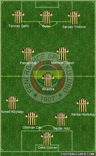 Fenerbahçe SK Formation 2011