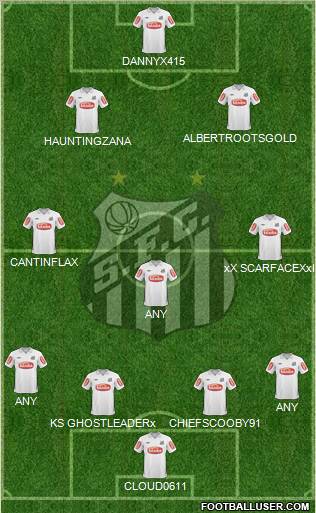 Santos FC Formation 2011