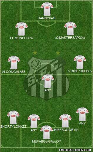 Santos FC Formation 2011