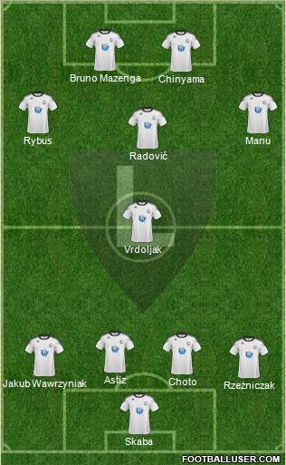 Legia Warszawa Formation 2011