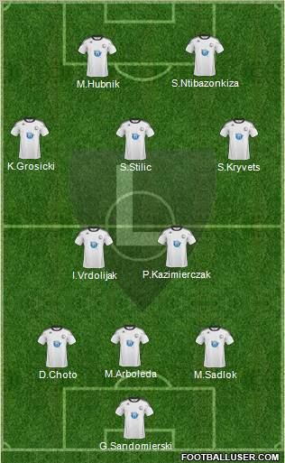 Legia Warszawa Formation 2011
