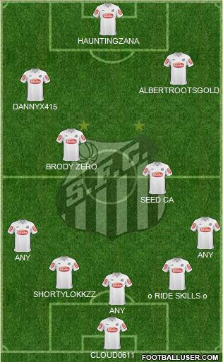 Santos FC Formation 2011