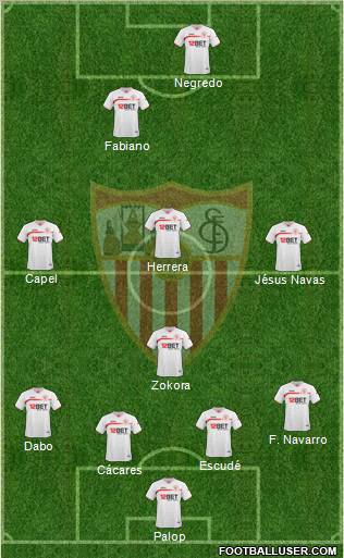 Sevilla F.C., S.A.D. Formation 2011