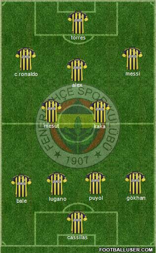 Fenerbahçe SK Formation 2011