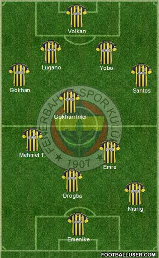 Fenerbahçe SK Formation 2011