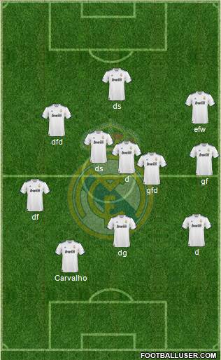 Real Madrid C.F. Formation 2011