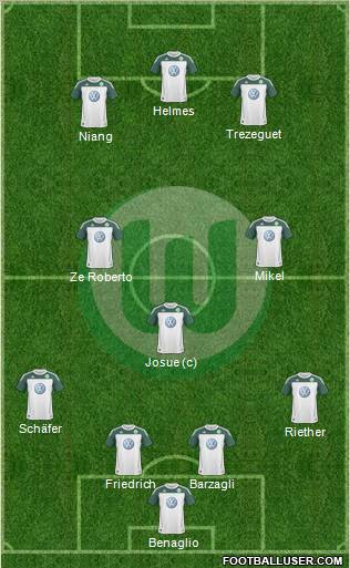 VfL Wolfsburg Formation 2011