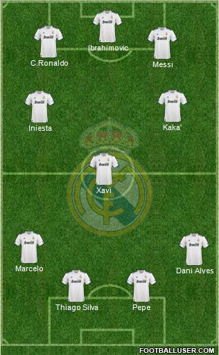 Real Madrid C.F. Formation 2011