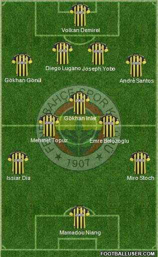 Fenerbahçe SK Formation 2011