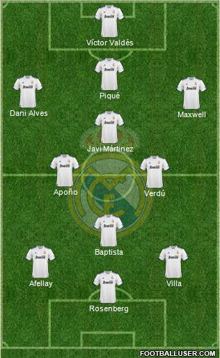 Real Madrid C.F. Formation 2011