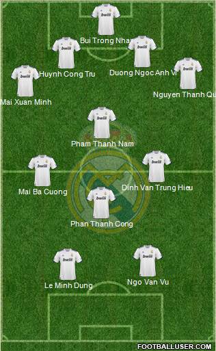 Real Madrid C.F. Formation 2011