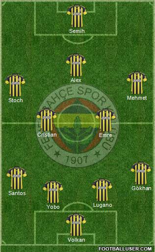 Fenerbahçe SK Formation 2011